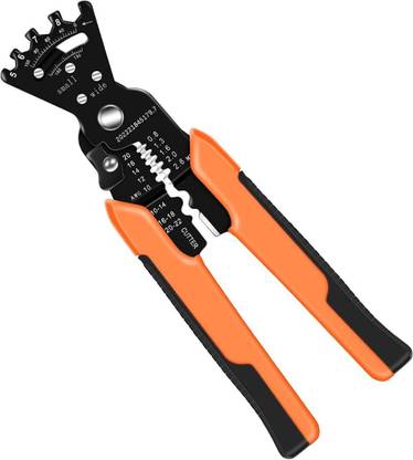 Calldrishe 5 in 1 Multifunctional Wire Stripper Wire Cutting Winding Wire Bending Lineman Plier