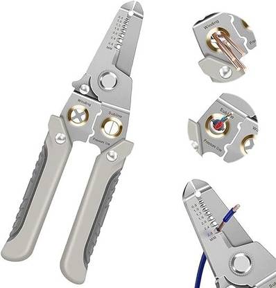 VIRZA TRADE 6 In 1 Multifunction Electrician Wire Plier Tool Combination Snap Ring Plier