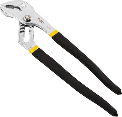 Deli DL2610 10" Water Pump Plier with 6 Position High-Carbon Steel for Plumbing Home Lineman Plier