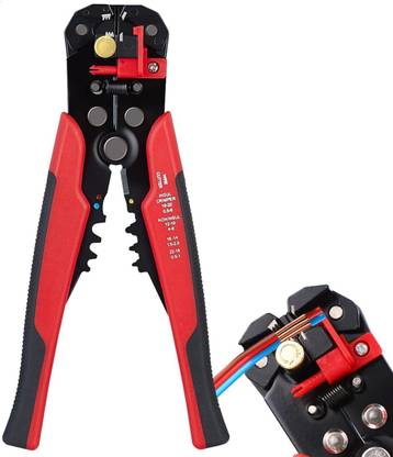 PRANSHI ENNTERPRISE Automatic Cable Stripping Tool with Adjustable Tension & Grip (Red-Black) Combination Snap Ring Plier