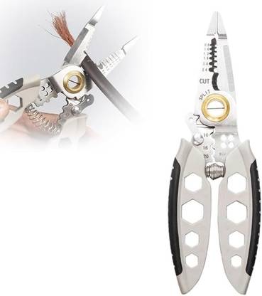 Gyanadh Multifunctional Wire Stripper, Crimper, and Cable Cutter Pliers Stepper