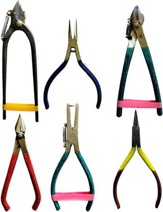 Veerman Jewellery Making Tools Set All Pliers And Cutters Goldsmith Tools 6 Pcs Round Nose Plier