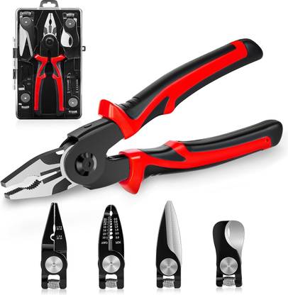MYHEART 5 in 1 All Purpose Versatile Heavy Duty Tool Kit,Multifunctional Pliers Needle Nose Plier