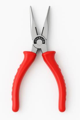 JOHNSON Heavy-Duty Long Nose Plier with Ergonomic Grip ,Anti-Rust Coating Needle Nose Plier