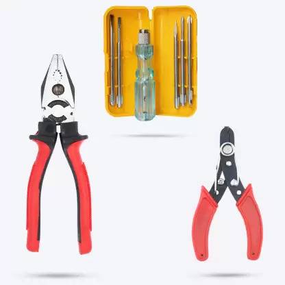 Ubod UD151M1 8"inch Combination Plier with Wire Cutter and 5in1 Screwdriver Set Lineman Plier