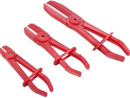 High Q 3PC FLEXIBLE HOSE CLAMP PINCH OFF PLIER SET | STRAIGHT JAW HOSE CLAMP Lineman Plier