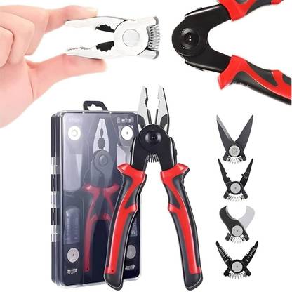 dasndas 5 in 1 All Purpose Versatile Heavy Duty Tool Kit,Multifunctional Pliers Lineman Plier