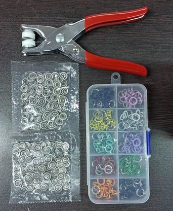 PRATHAM ENTERPRISE 200 Set SNAP BUTTONS MIX COLOR WITH PILERS Punch Plier