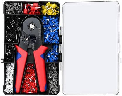 Around Crimping Plier Cable End Sleeve Crimping Tool Kit Wire Crimpers Press Pliers Combination Screwdriver Set