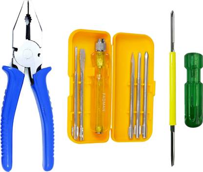 FADMAN Plier Combo Kit | Screwdriver Box-Y | 2in1 Screwdriver | Lineman Plier