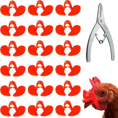 Verilux Chicken Goggles Anti Pecking Poultry Guard Pack 100 Pincer Plier