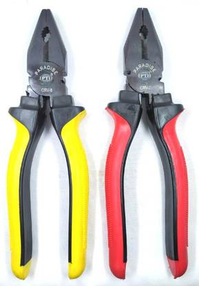 Paradise Tools India Combination Plier 8-inch Black Combo Pack Lineman Plier