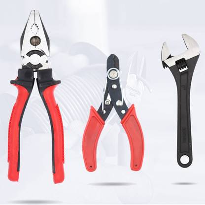 Hillgrove HGCM385M1 8"inch Lineman Plier with Adjustable Wrench and Wire Cutter Lineman Plier