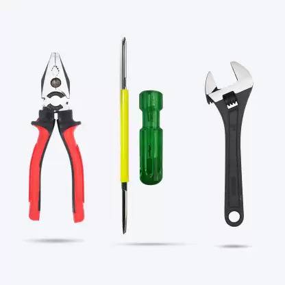 Ubod 8"inch Combinational Plier, 2in1 Phillip Screwdriver, 8"inch Adjustable Wrench. Lineman Plier
