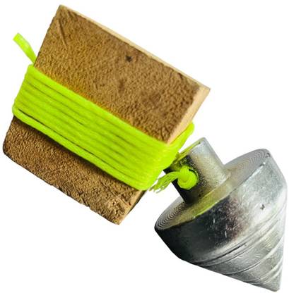 ZAILAND Arcade Plumb Bob|Pyramid Type|Engineers Wall & Structure Tool Cast Iron - 0.44 kg Cast Iron, Wooden Plumb Bob