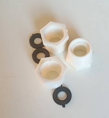 RRTraders PVC 3/4" Male NPT to 1/2" Female NPT conduit Reducer Adapter Bushing (3 Pcs) 20 mm Plumbing Pipe