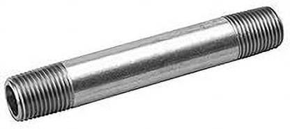 Implemental GI Nipple Male Threaded 1/2 Inch (1/2" X 4") 15 mm Plumbing Pipe