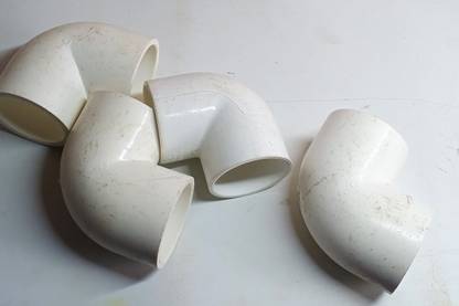 RRTraders UPVC Elbow 90 Degree (1 1/2 inch) 4cm (4 Pcs) 40 mm Plumbing Pipe