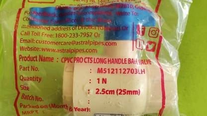 ASTRAL M512112703LH 15 mm Plumbing Pipe
