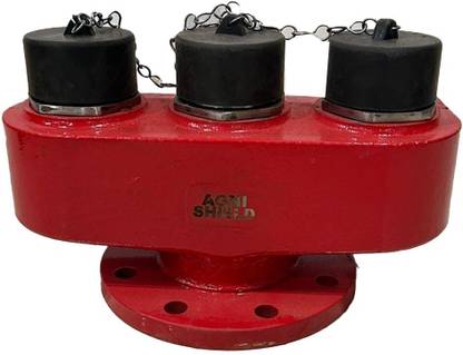 agni shield 3 Way Fire Brigade Inlet Connection 80 mm Plumbing Pipe