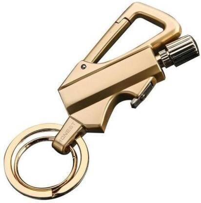 Good Station keyring keychain opener 3in1 Cigarette Lighter Pocket Lighter keyring keychain opener Pocket Lighter (golden) Pocket Lighter