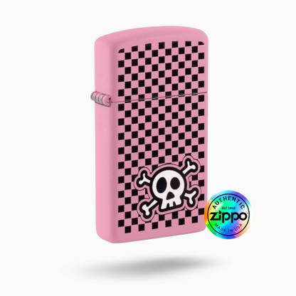 ZIPPO Checkered Skull Pocket Lighter