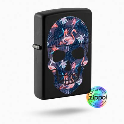 ZIPPO Flamingo Skull Windproof Lighter Pocket Lighter