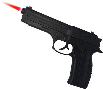 teamB 608 Gun Lighter – Heavy Metal Pistol Design | Jet Flame | Windproof & Refillable 608 metal gun lighter Pocket Lighter