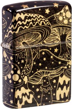 ZIPPO Mushroom Drift Design 540 Tumbled Brass Windproof Lighter Pocket Lighter