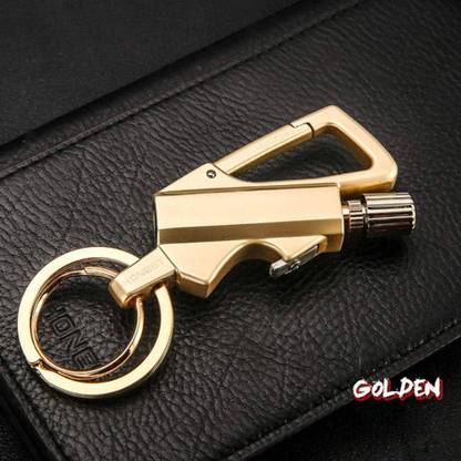 cly GOLDEN LIGHTER KEY CHAIN NEW Pocket Lighter