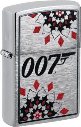 ZIPPO James Bond Brushed Chrome Windproof Lighter Pocket Lighter