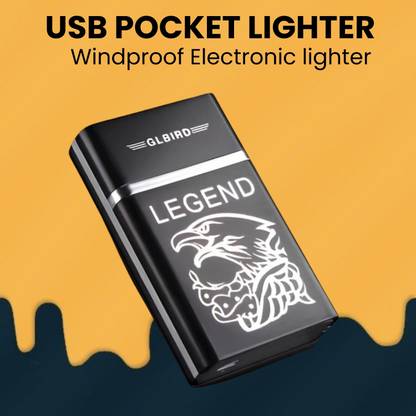 GUGGU Usb (Cigarette Lighter) Electronic Usb Windproof Rechargeable Lighter ZM407 Usb (Cigarette Lighter) Electronic Usb Windproof Rechargeable Lighter ZM407 Pocket Lighter