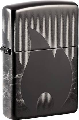 ZIPPO Design High Polish Black Windproof Lighter Pocket Lighter