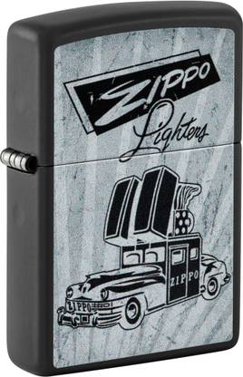 ZIPPO Car Design Black Matte Pocket Lighter Pocket Lighter