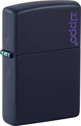 ZIPPO Classic Navy Matte Logo Windproof Lighter Pocket Lighter