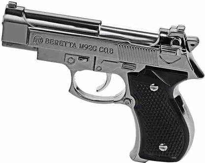 PocktFlames Refillable Lighter Grey Gun Pistol Lighter -Windproof Jet Flame Pocket Lighter Visit Website www.myfirstdot.com Pocket Lighter