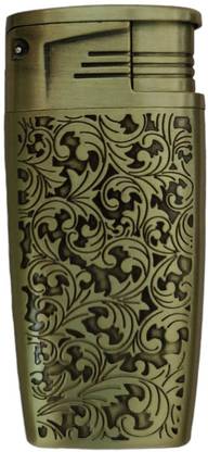 Original Army Chicken Craved Design Antique Gold Finish Premium Pocket Lighter Pocket Lighter