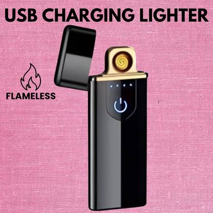 FRONY USB Cigarette Lighter for Smoking Windproof Slim Lighter with Fingerprint C51 USB Cigarette Lighter for Smoking Windproof Slim Lighter with Fingerprint C51 Pocket Lighter