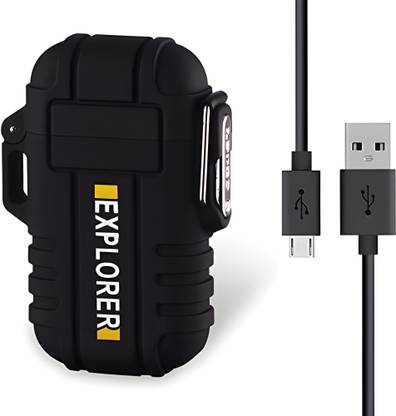 HumBiG ® Waterproof Lighter Outdoor Windproof Lighter Dual Arc Electric Lighters Rechargeable-Flameless-Plasma Lighter Pocket Lighter