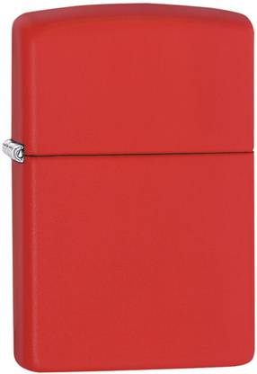 ZIPPO 233 Classic Plain Classic Red Matte Pocket Lighter Pocket Lighter