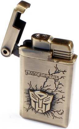 AS TRADERS Refillable Transformers Engraved Lighter - Pocket Lighter - WindProof Lighter Jet Flame Visit Website www.myfirstdot.com Pocket Lighter