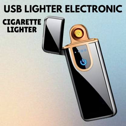 FRONY USB Cigarette Lighter for Smoking Windproof Slim Lighter with Fingerprint C347 USB Cigarette Lighter for Smoking Windproof Slim Lighter with Fingerprint C347 Pocket Lighter