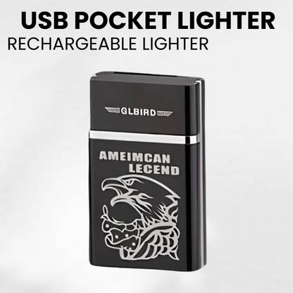 Clairbell Usb (Cigarette Lighter) Electronic Usb Windproof Rechargeable Lighter ES380 Usb (Cigarette Lighter) Electronic Usb Windproof Rechargeable Lighter ES380 Pocket Lighter