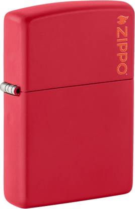 ZIPPO Classic Red Matte Logo Windproof Lighter Pocket Lighter
