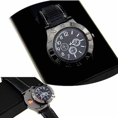 HEYDAY ENTERPRISES USB Lighter Watch For Smoking For Men & Boys Lighter Watch For Cigarettes Fancy Visit Website www.myfirstdot.com Pocket Lighter