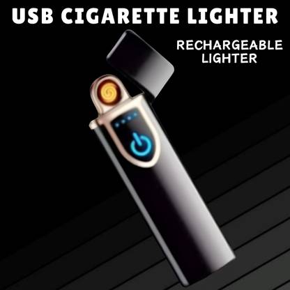 Clairbell USB Cigarette Lighter for Smoking Windproof Slim Lighter with Fingerprint I169 USB Cigarette Lighter for Smoking Windproof Slim Lighter with Fingerprint I169 Pocket Lighter