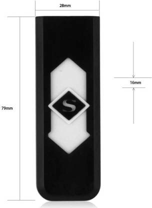 SINGHALTRADE USB Cigarette Lighter Electronic Rechargeable Windproof Flameless Pocket Size Pocket Lighter