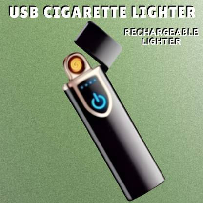 FRONY USB Cigarette Lighter for Smoking Windproof Slim Lighter with Fingerprint A281 USB Cigarette Lighter for Smoking Windproof Slim Lighter with Fingerprint A281 Pocket Lighter