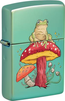 ZIPPO Mystical Frog Design High Polish Green Windproof Lighter Pocket Lighter