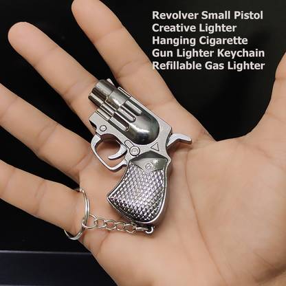 FITUP Creative Small Pistol Metal Gun Lighter | Jet Flame Lighter Pocket Lighter